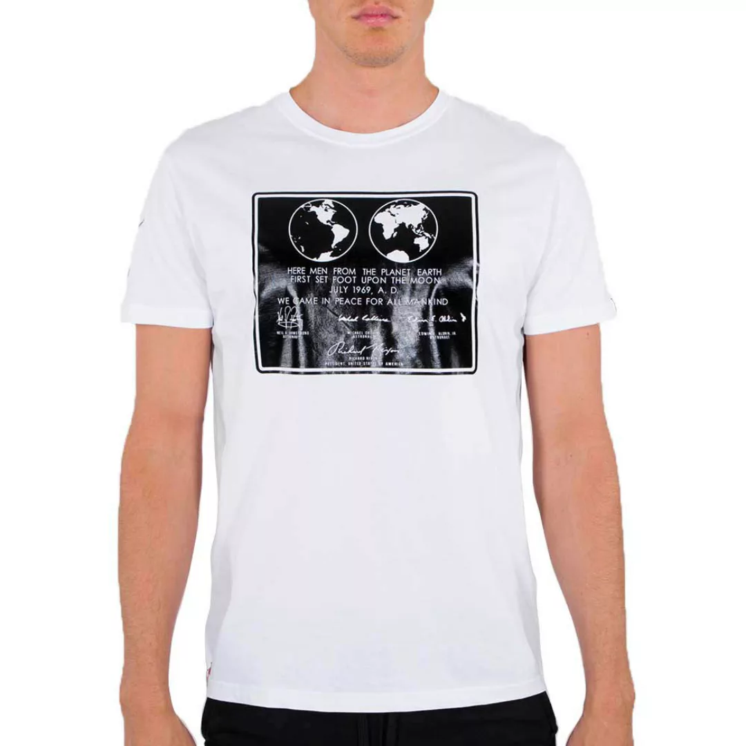 Alpha Industries Lunar Plaque Kurzärmeliges T-shirt 3XL White günstig online kaufen