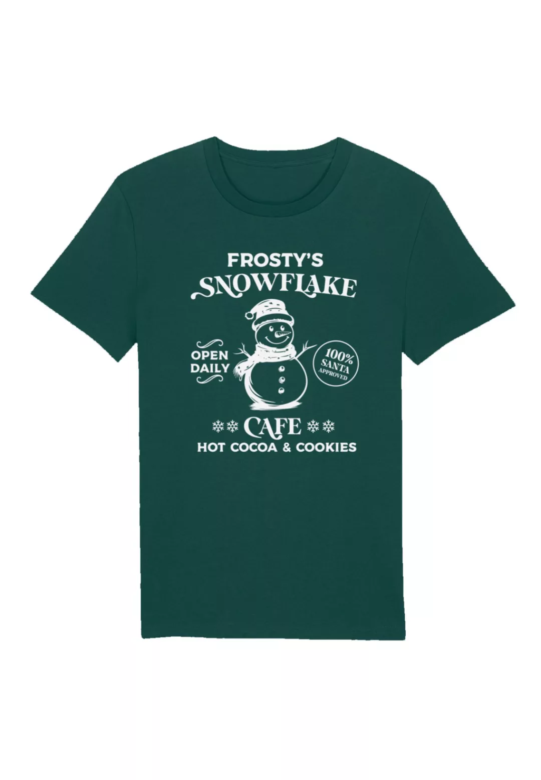 F4NT4STIC T-Shirt "Frostys Snowflake Cafe Retro Weihnachten", Premium Quali günstig online kaufen