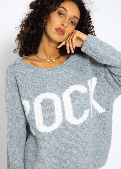 SASSYCLASSY Strickpullover Oversize Pullover Oversize Grobstrick-Pullover m günstig online kaufen