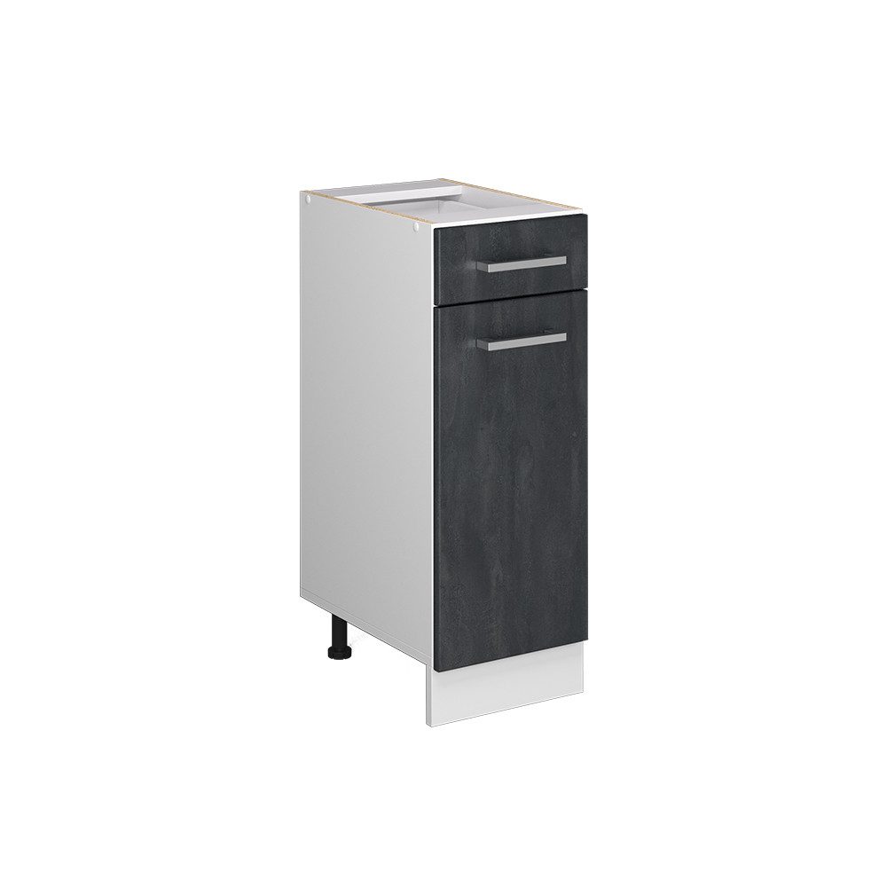 Vicco Unterschrank R-Line, Schwarz Beton/Anthrazit, 30 günstig online kaufen