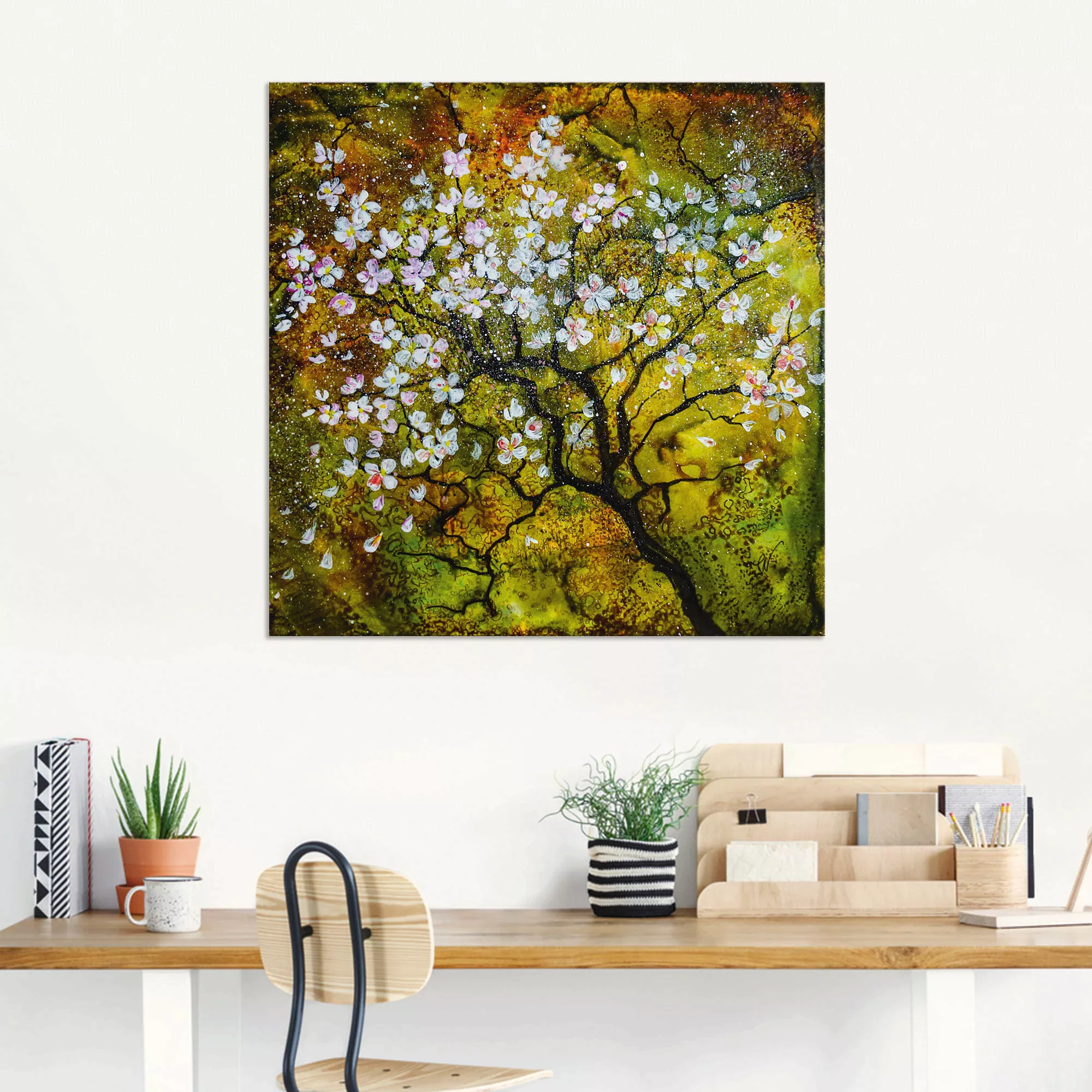 Artland Wandbild »Kirschblüte«, Baumbilder, (1 St.), als Alubild, Outdoorbi günstig online kaufen