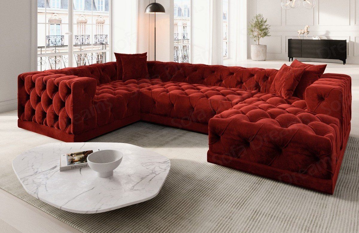 Sofa Dreams Wohnlandschaft Designer Stoff Sofa günstig online kaufen