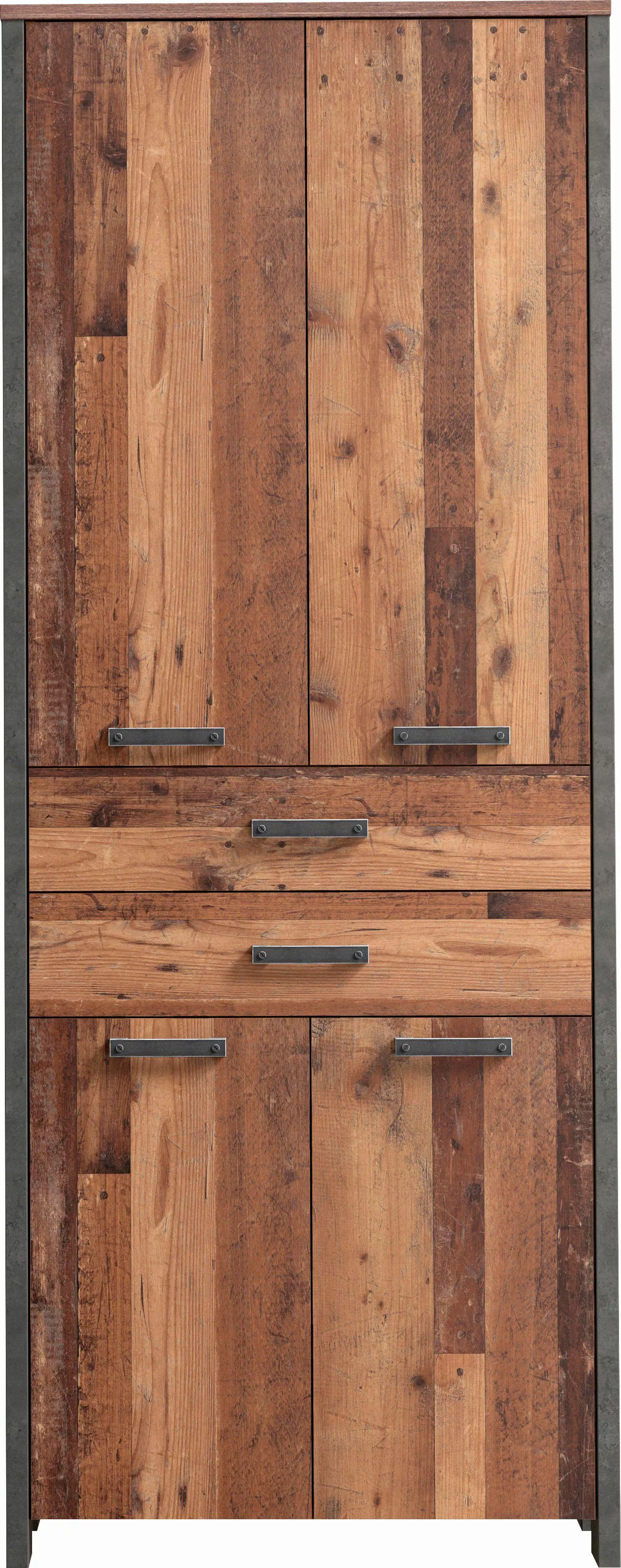 FORTE Aktenschrank "Clif", Mehrzweckschrank im Industriestil, Breite 86 cm günstig online kaufen