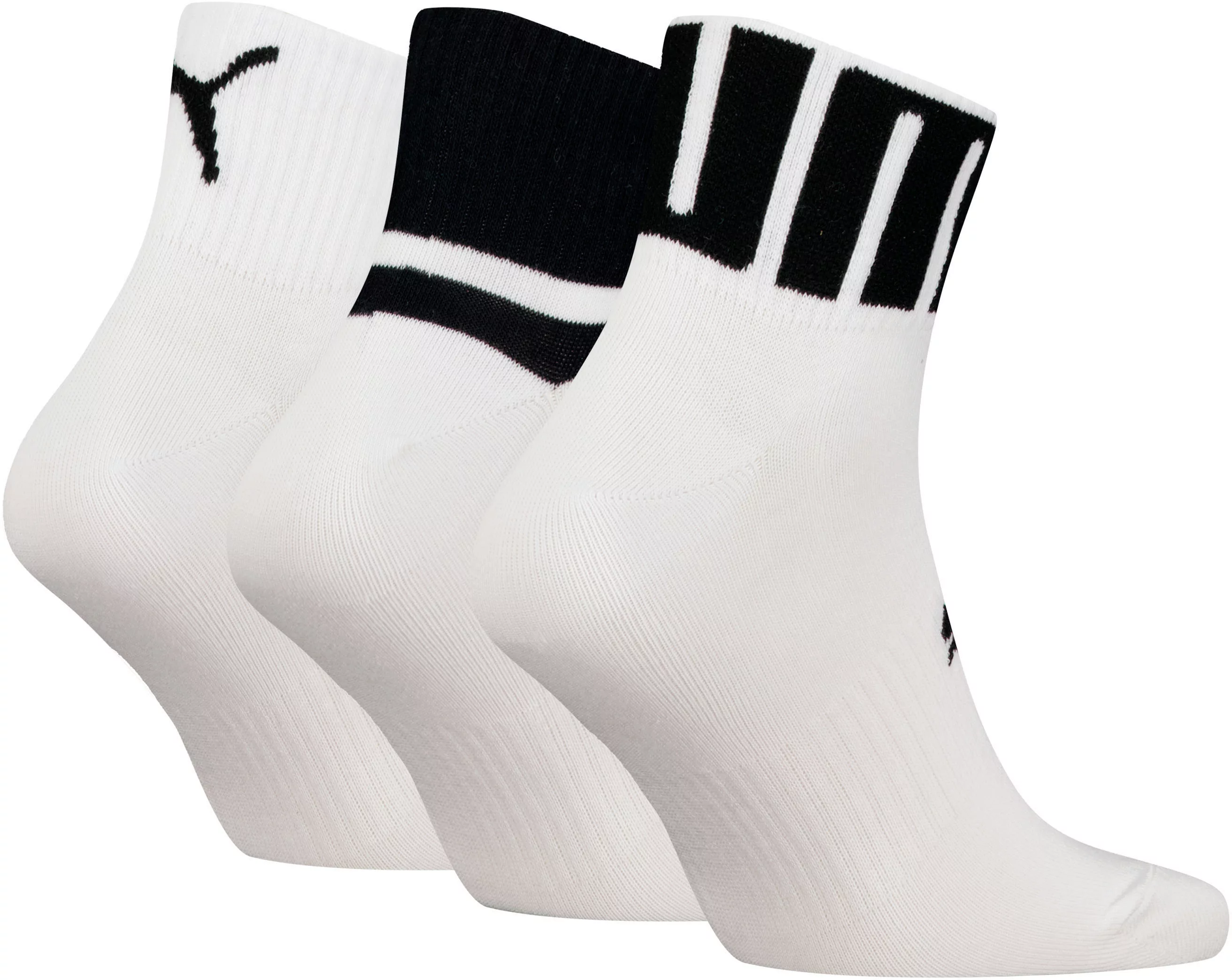 PUMA Kurzsocken "Unisex PUMA UNISEX BIG LOGO QUARTER", (Packung, 3 Paar), m günstig online kaufen