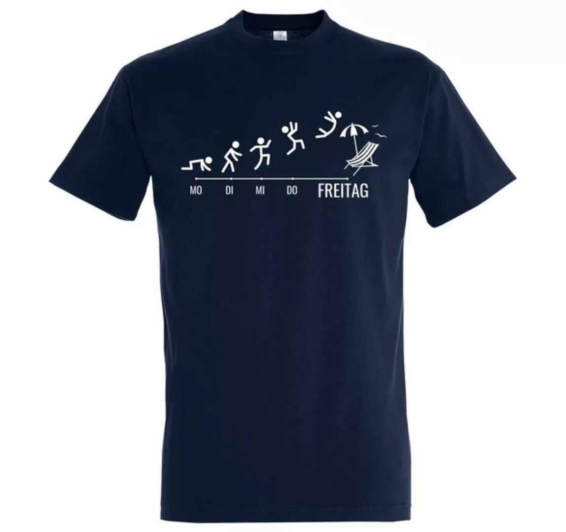 Youth Designz T-Shirt Freitag Wochenende Herren Shirt mit lustigem Frontpri günstig online kaufen