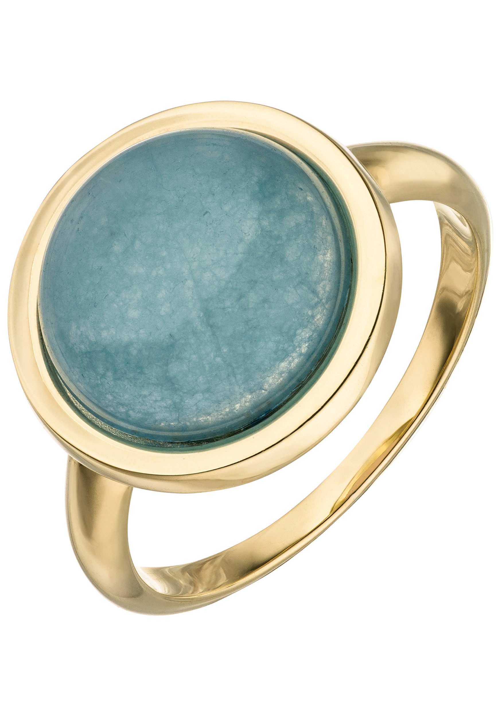 JOBO Fingerring, 375 Gold mit Chalcedon günstig online kaufen