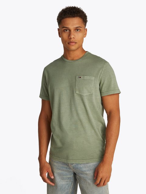 Tommy Jeans T-Shirt TJM SLIM WASHED POCKET TEE in leicht gewaschener Optik günstig online kaufen