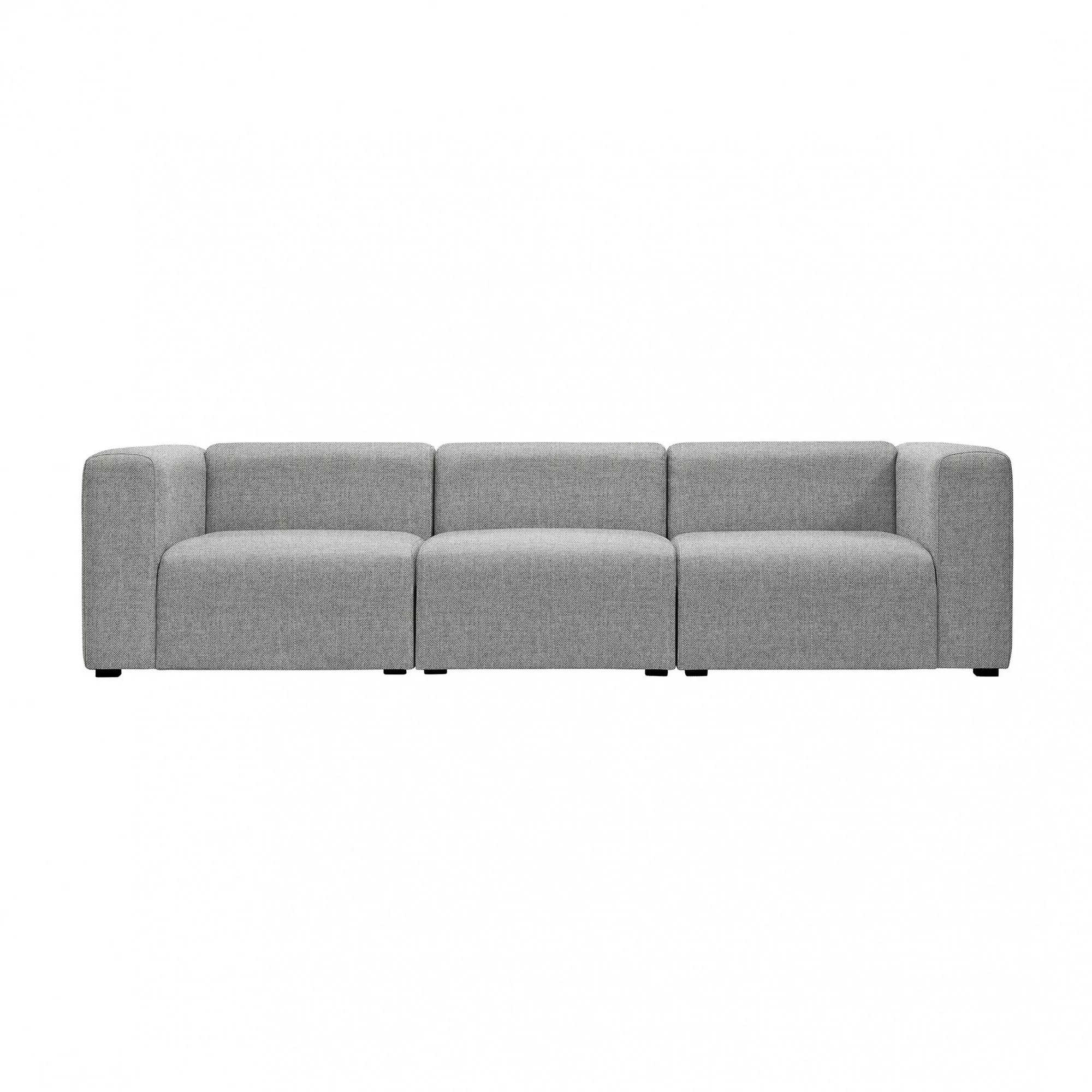 HAY - Mags 3-Sitzer Sofa 268,5x95,5x67cm - hellgrau/Stoff Hallingdal 116/Fü günstig online kaufen