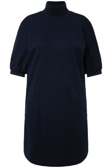 Ulla Popken Longshirt Longshirt Eggshape Rollkragen Halbarm Biobaumwolle günstig online kaufen