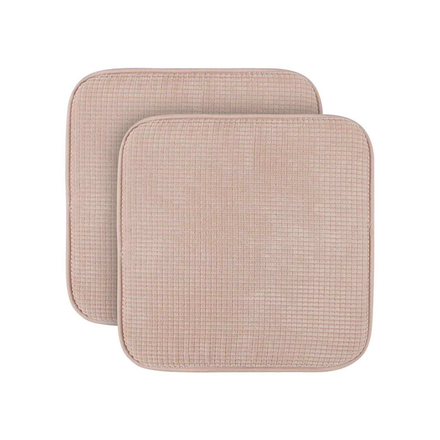 Bestlivings Stuhlkissen Struktur Beige 38 x 38 x 3 cm 2er Pack günstig online kaufen