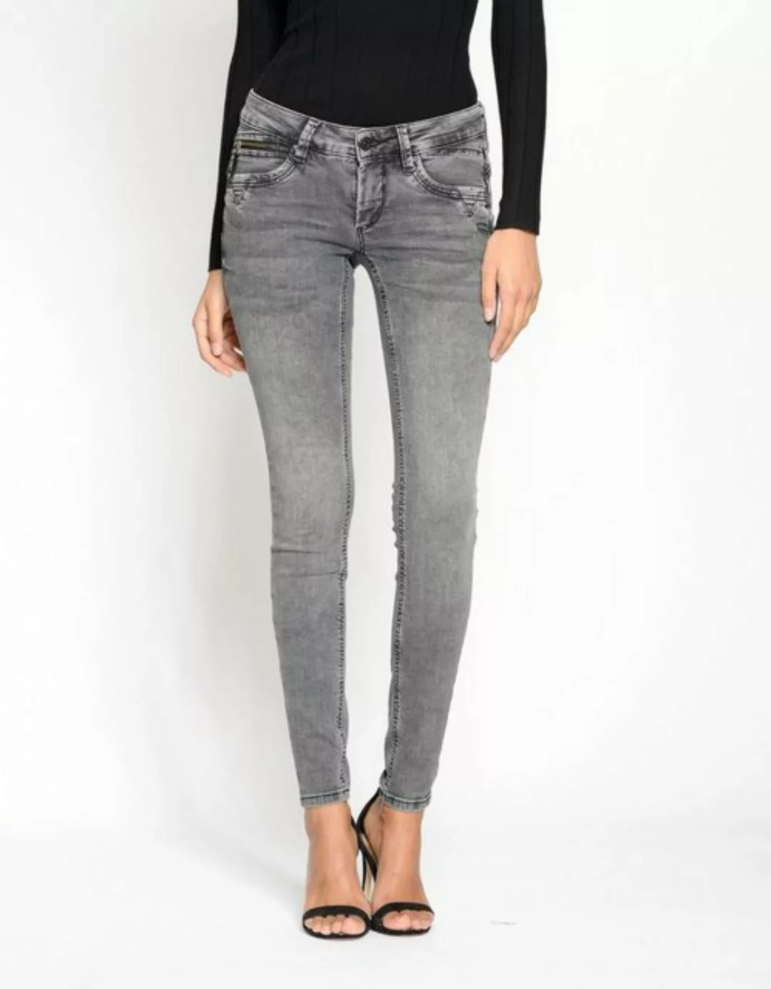 GANG Skinny-fit-Jeans "94Nikita", mit Zipper-Detail an der Coinpocket günstig online kaufen