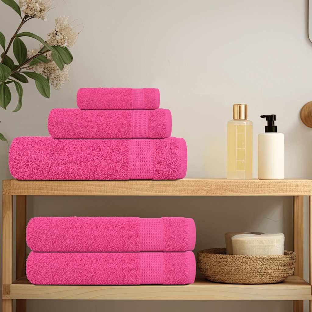 vidaXL Handtuch Handtücher 4 Stk. Rosa günstig online kaufen