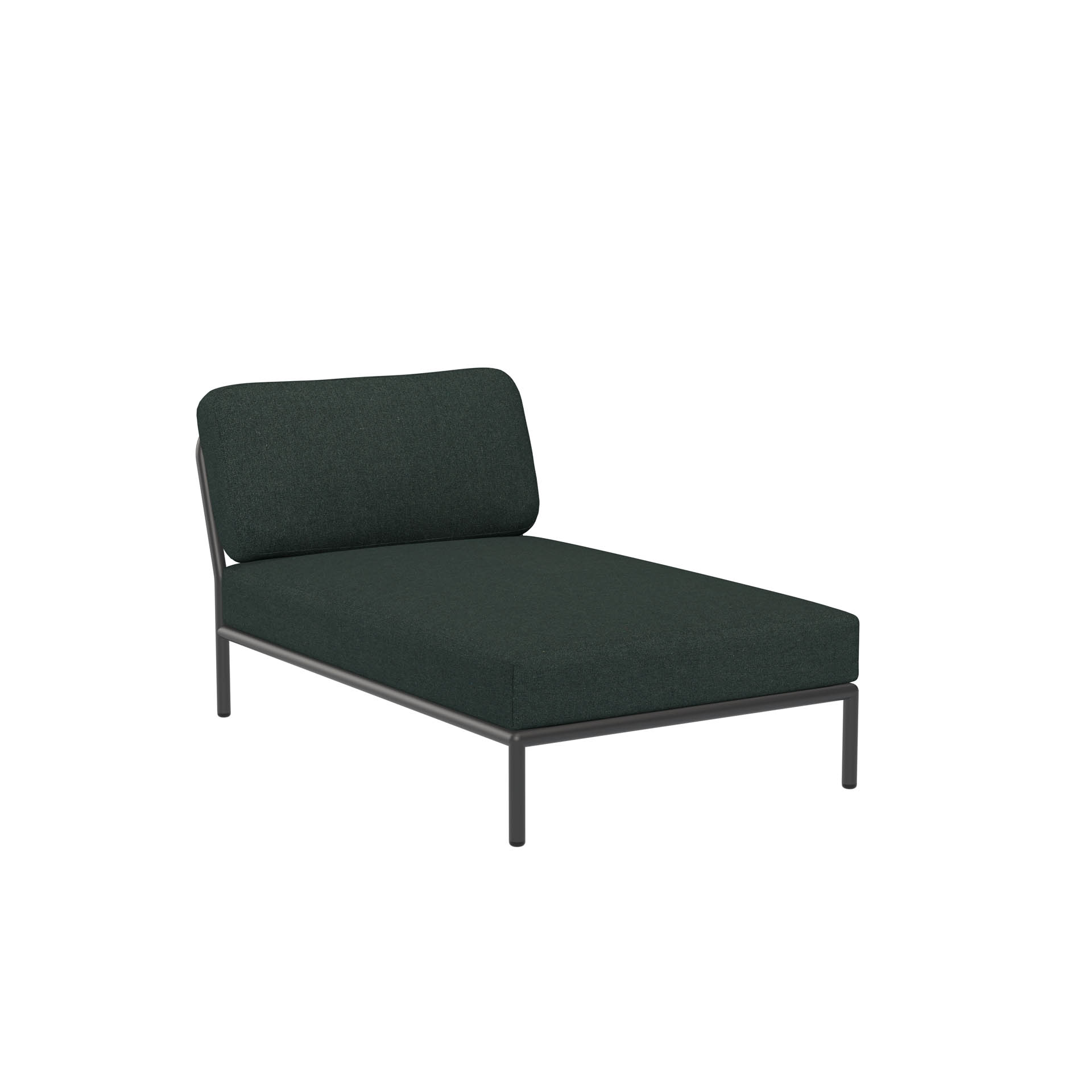 LEVEL Outdoor Chaiselong Lounge-Modul 4 Alpine Dunkelgrau günstig online kaufen