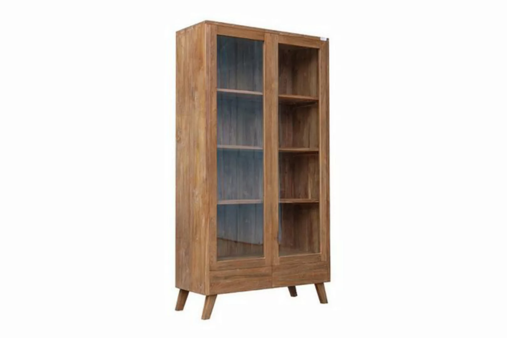 daslagerhaus living Vitrine Glasvitrine Kylie Teak massiv günstig online kaufen