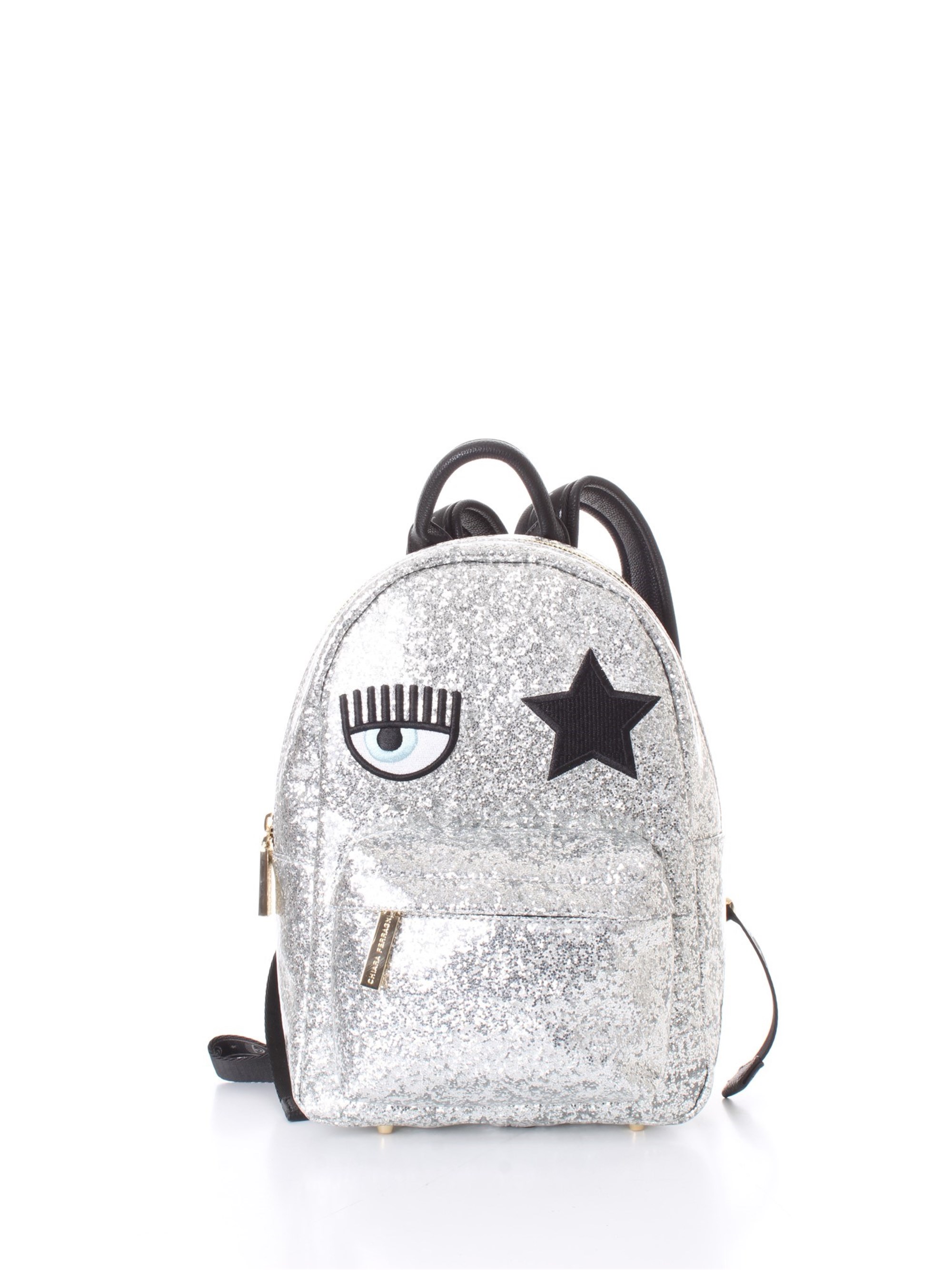 CHIARA FERRAGNI Rucksack Damen Silber glitter günstig online kaufen