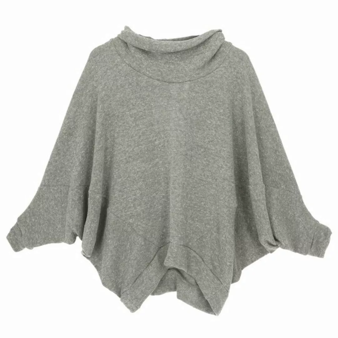 Guru-Shop Longsleeve Oversize Shirt, Rollkragen Strickshirt, Plus.. günstig online kaufen