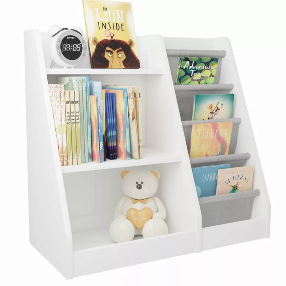 radelldar Bücherregal Kinderregal Spielzeugablage mit 5 Ablage und 4 offene günstig online kaufen