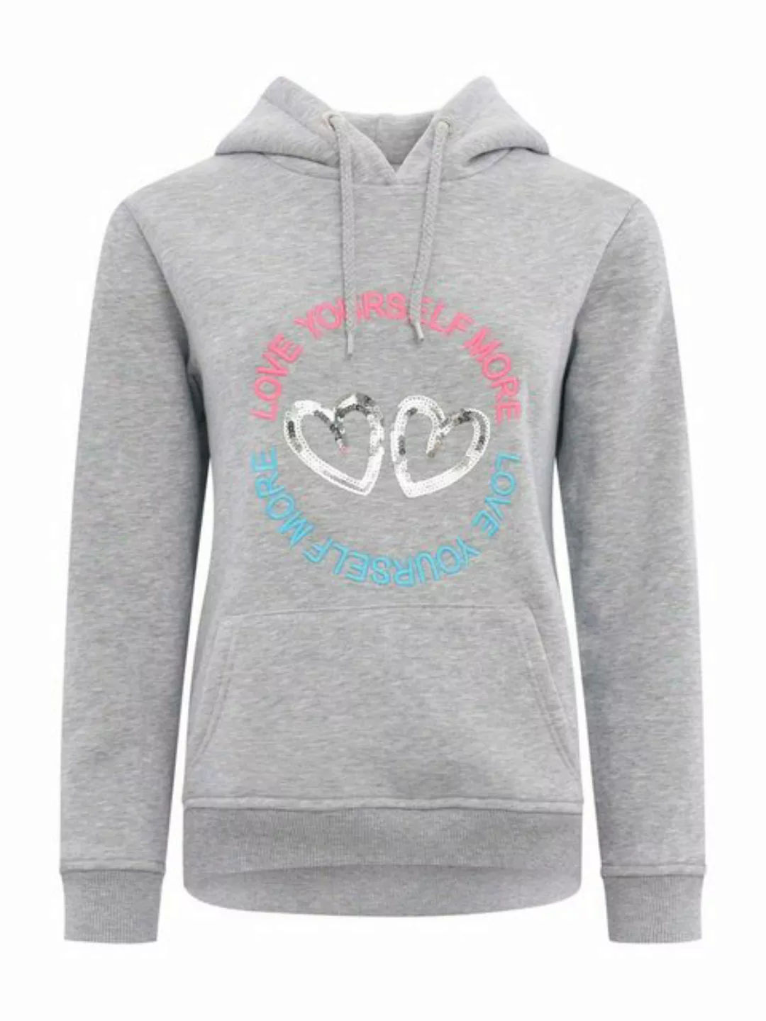 Zwillingsherz Sweatshirt Love Peace Hope (1-tlg) Pailletten günstig online kaufen