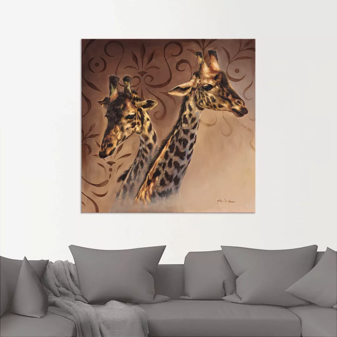 Artland Wandbild »Giraffen Porträt«, Wildtiere, (1 St.), als Alubild, Outdo günstig online kaufen