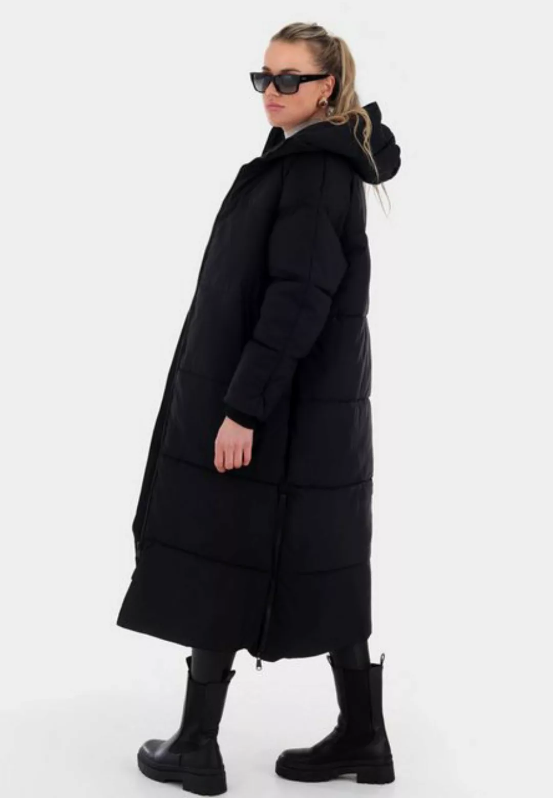 YC Fashion & Style Wintermantel Oversized Steppmantel mit XXL-Kapuze Basic günstig online kaufen