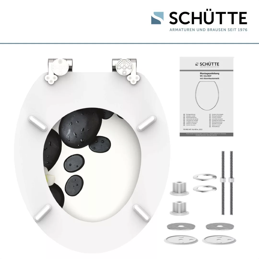 Schütte WC-Sitz "STONE DECORATION", Toilettendeckel, mit Absenkautomatik günstig online kaufen