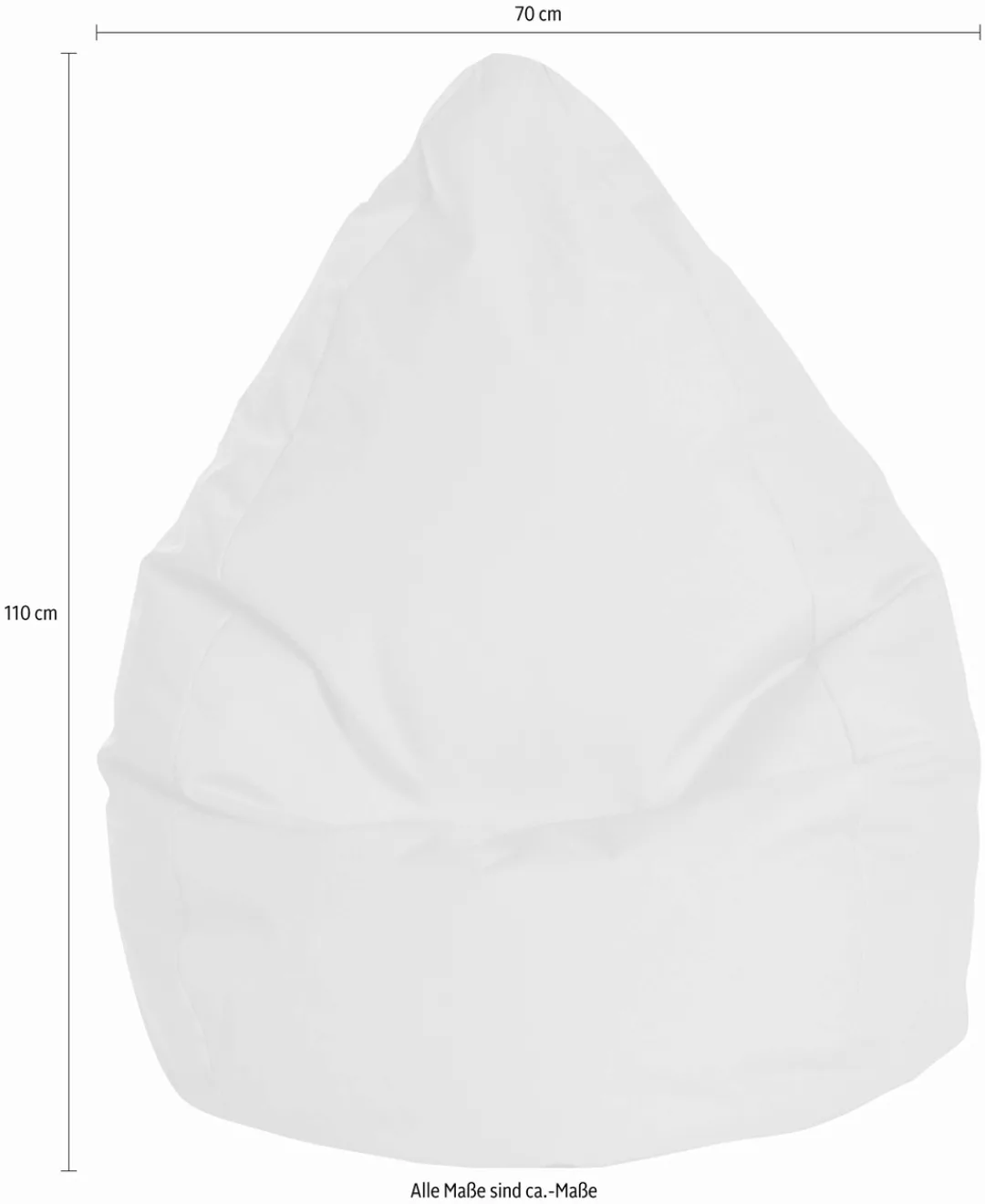 Sitting Point Sitzsack Beanbag Brava XL 220 l Khaki günstig online kaufen