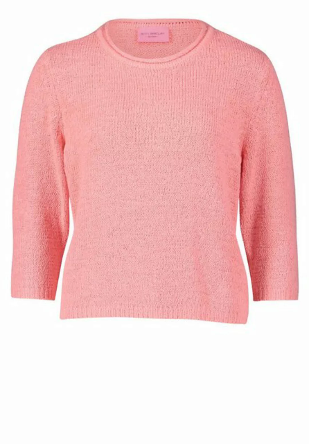 Betty Barclay Sweatshirt Strickpullover Kurz 3/4 Arm, Salmon Rose günstig online kaufen