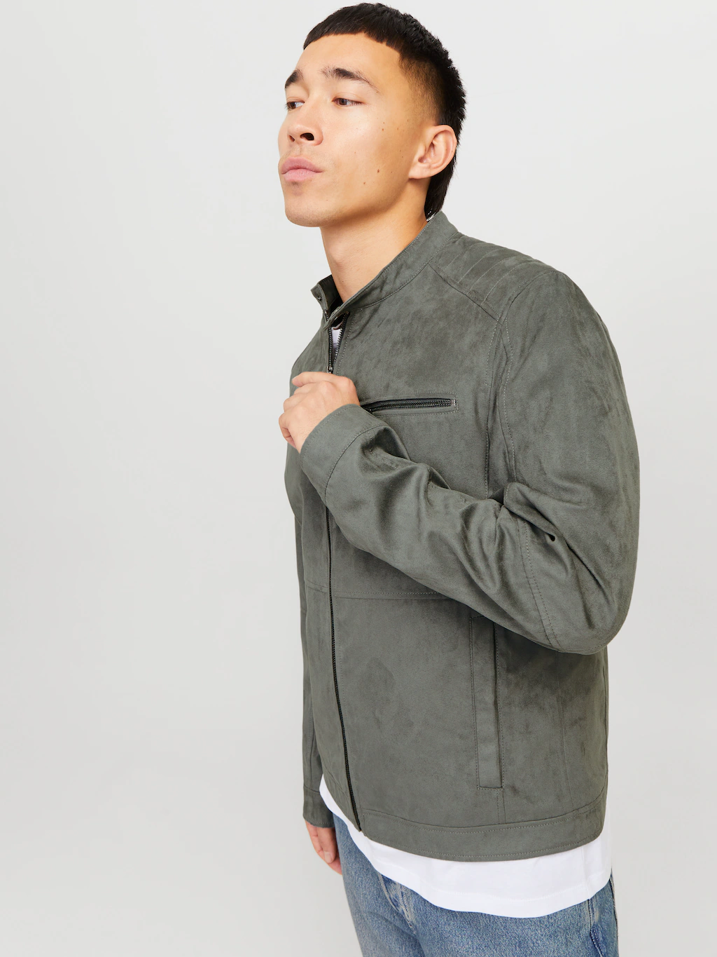 Jack & Jones Bikerjacke "JJEDYLAN mit wasserabweisender Funktion", ohne Kap günstig online kaufen