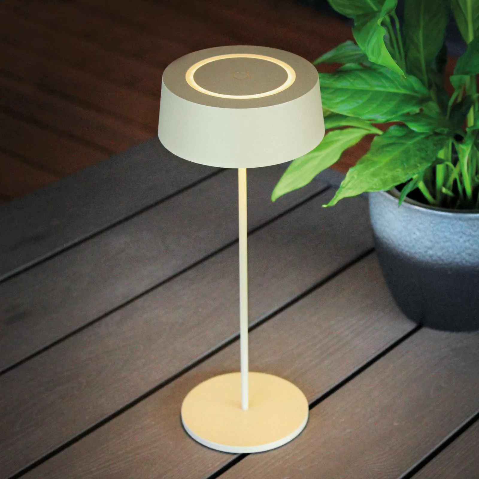 LED Akku Tischleuchte Cocktail in Gold-matt 2,2W 200lm IP54 günstig online kaufen