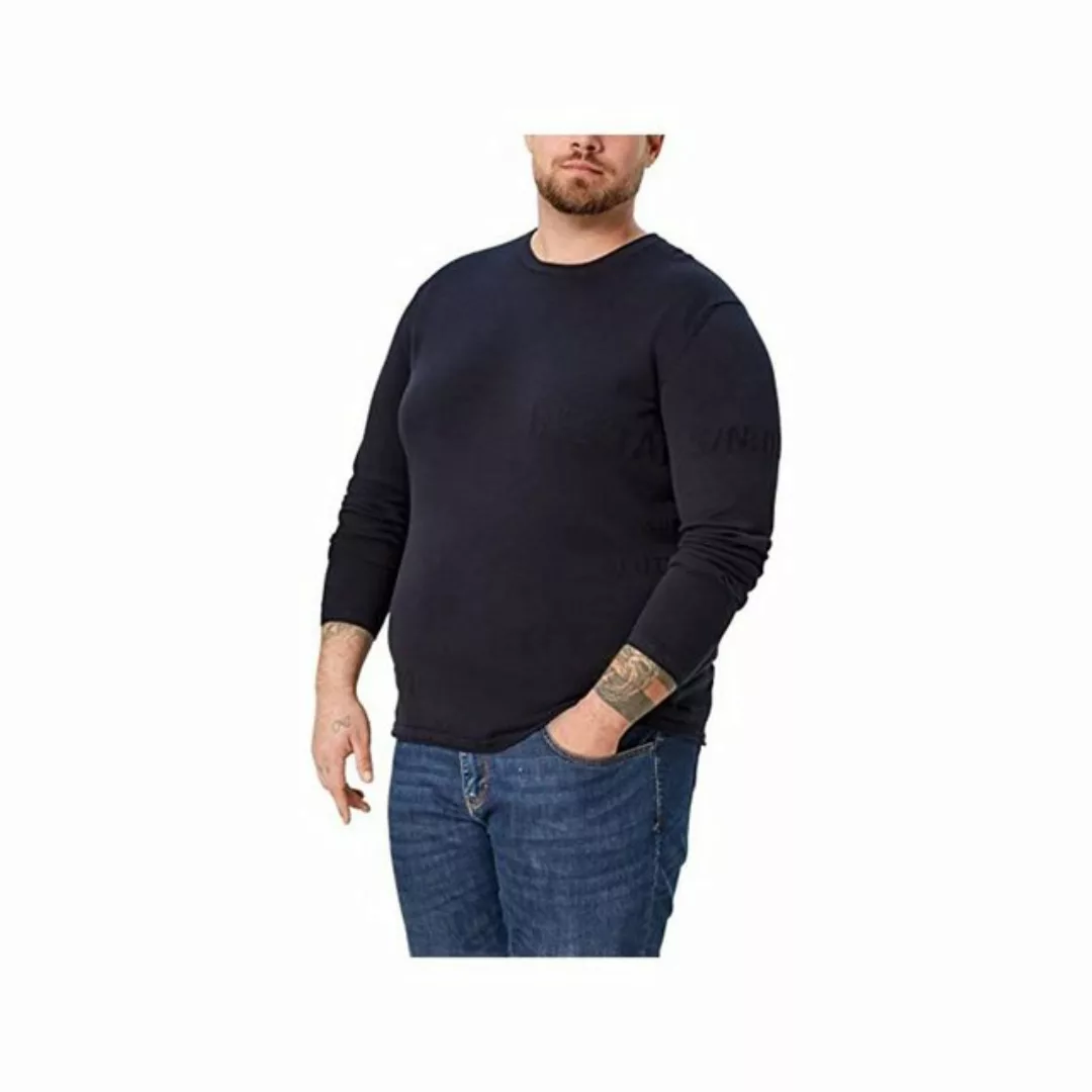 s.Oliver Rundhalspullover dunkel _ blau regular fit (1-tlg) günstig online kaufen