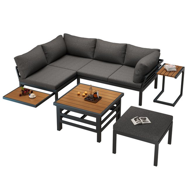 MODFU Sofa Outdoor Garten-Lounge-Set,mit verzinktem Eisengestell, Modernes günstig online kaufen