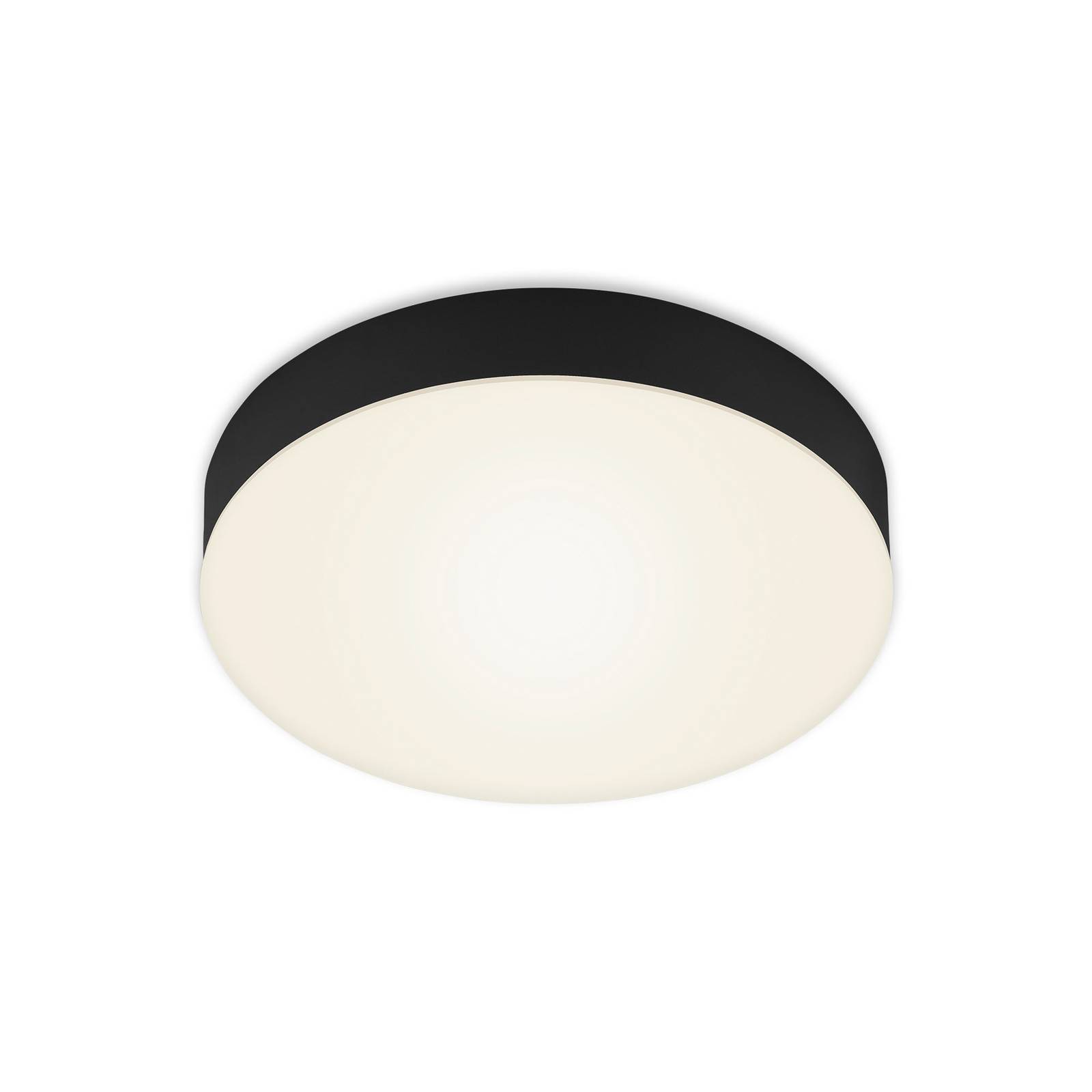 LED-Deckenleuchte Flame, Ø 21,2 cm, schwarz günstig online kaufen