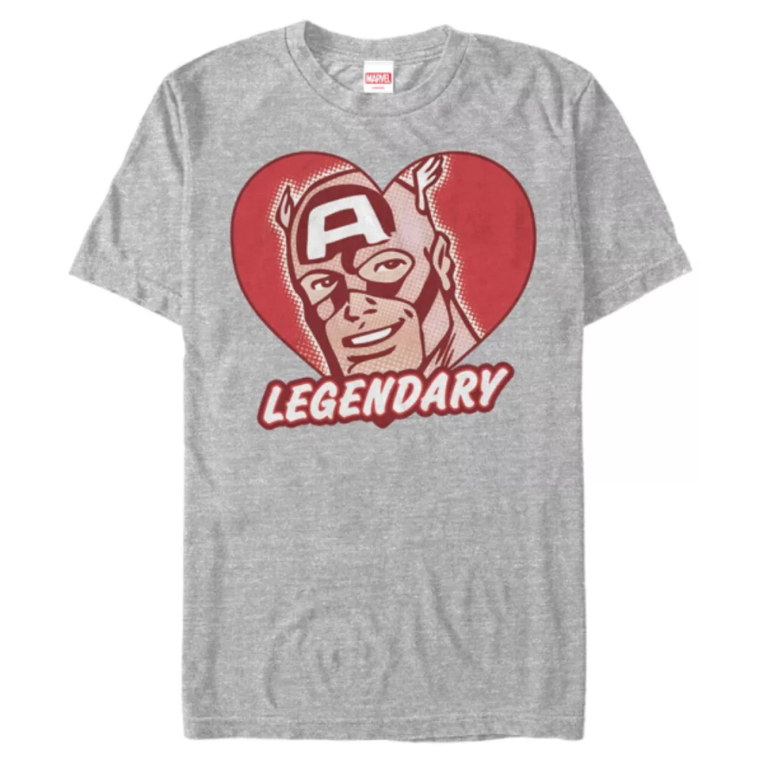 Marvel - Avengers - Captain America Legends - Valentinstag - Männer T-Shirt günstig online kaufen