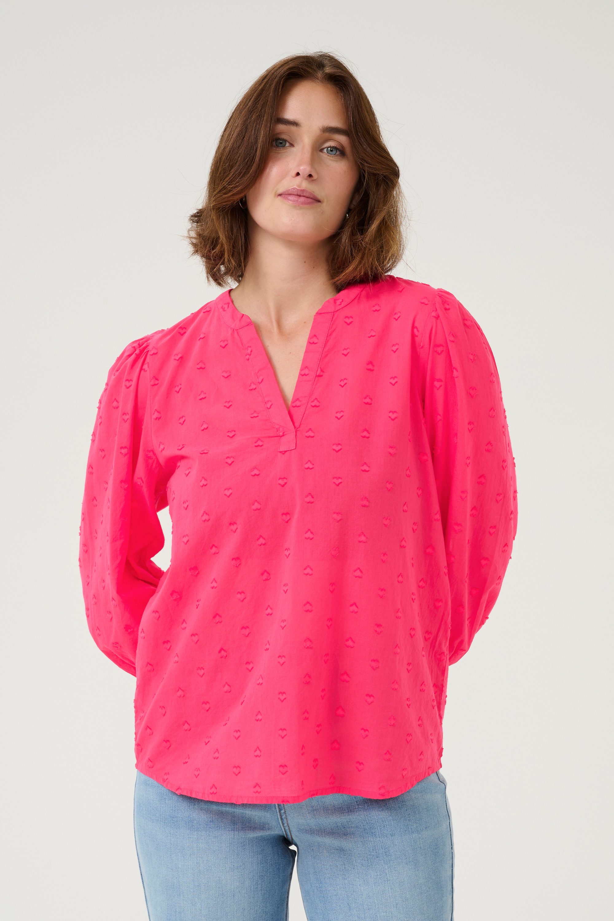 KAFFE Langarmbluse Langarm-Bluse KAjollia günstig online kaufen