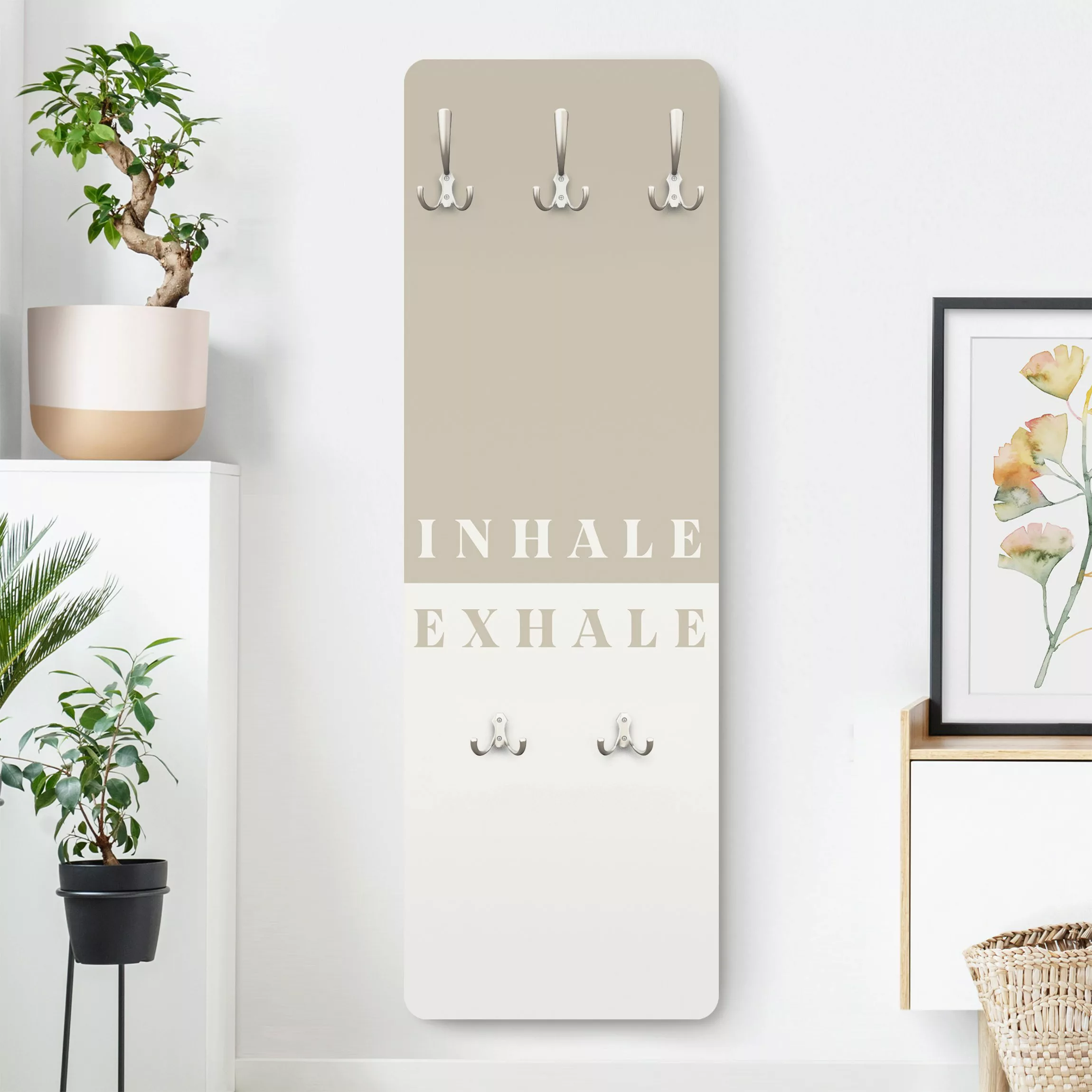 Wandgarderobe Inhale and exhale günstig online kaufen