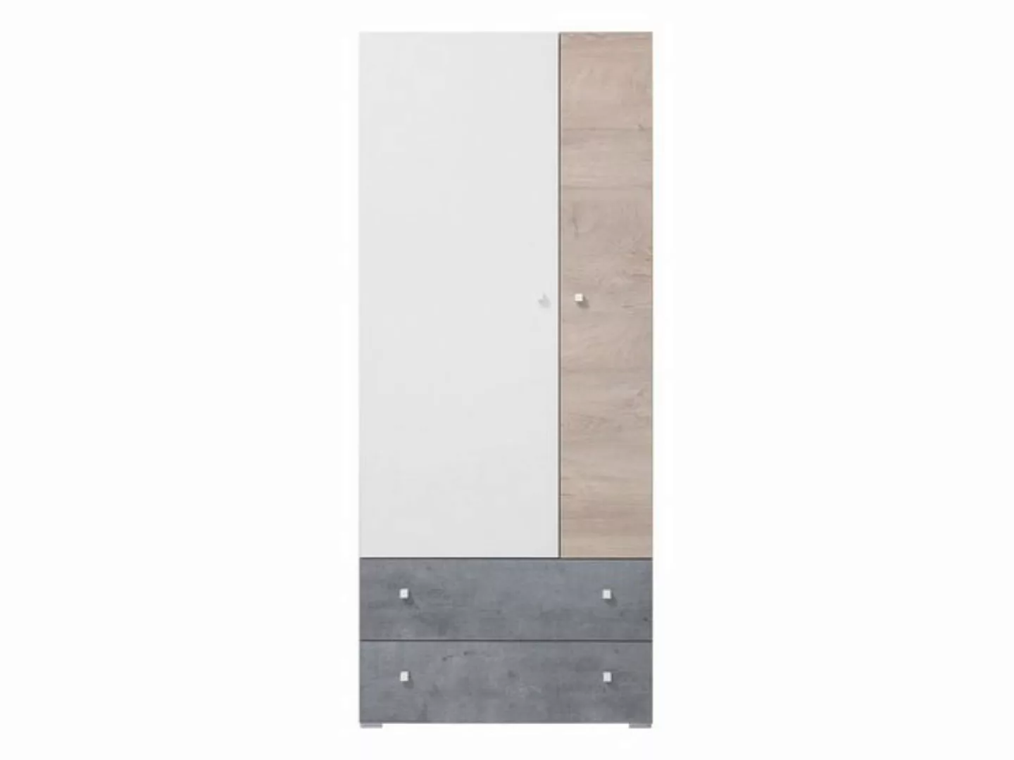 MIRJAN24 Kleiderschrank Sigma 03 L / P (mit 2 Türen und 2 Schubladen) mit K günstig online kaufen