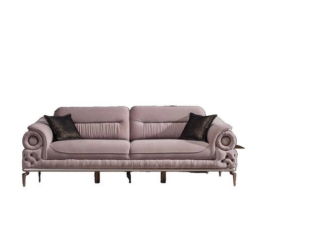 JVmoebel 3-Sitzer Stilvoller 3-Sitzer Wohnzimmer Rosa Luxus Couch Sitzmöbel günstig online kaufen