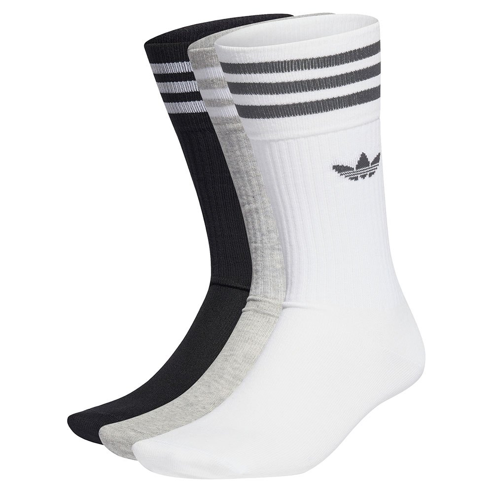 Adidas Originals Solid Crew Socken EU 27-30 White / Medium Grey Heather / B günstig online kaufen