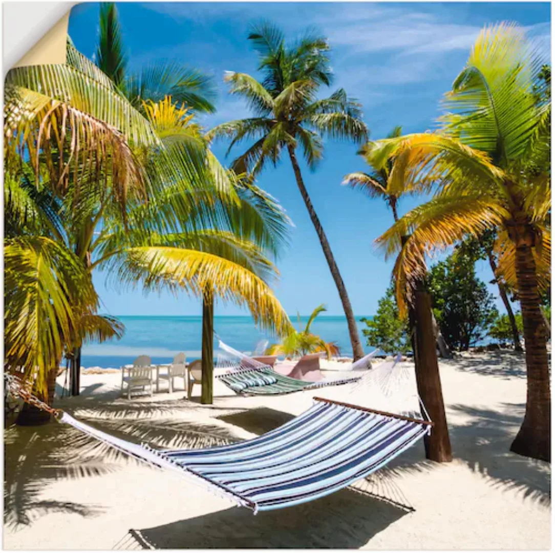 Artland Wandfolie »Florida Wellness«, Strand, (1 St.), selbstklebend günstig online kaufen