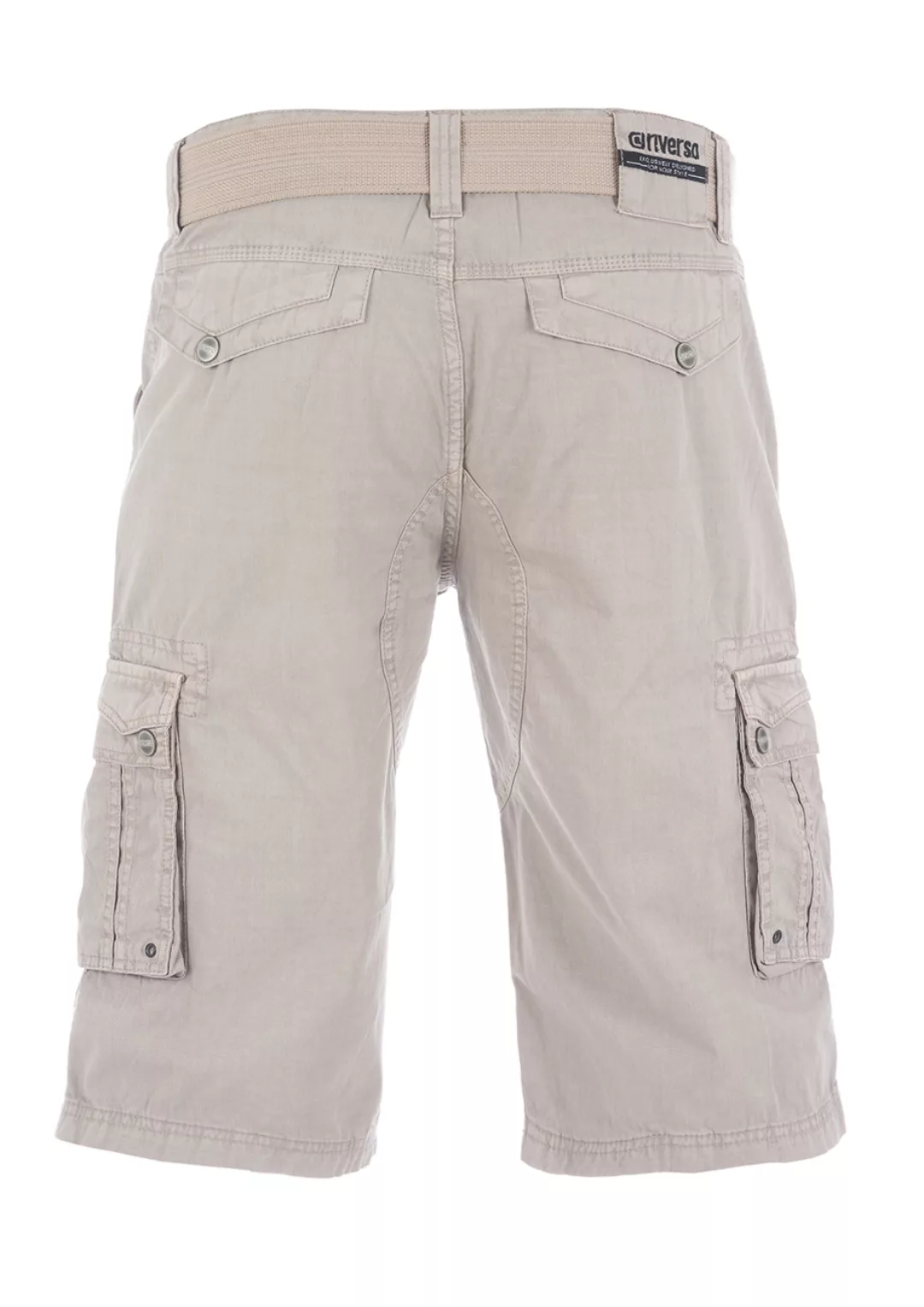 riverso Kurze Hosen Herren Cargo Shorts mit Gürtel Regular Fit RIVAnton günstig online kaufen