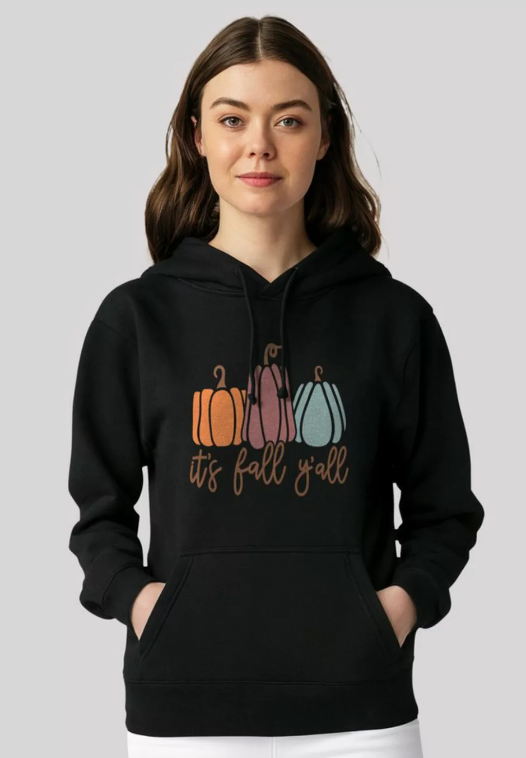 F4NT4STIC Kapuzenpullover pumpkins its fall yall Premium Qualität günstig online kaufen