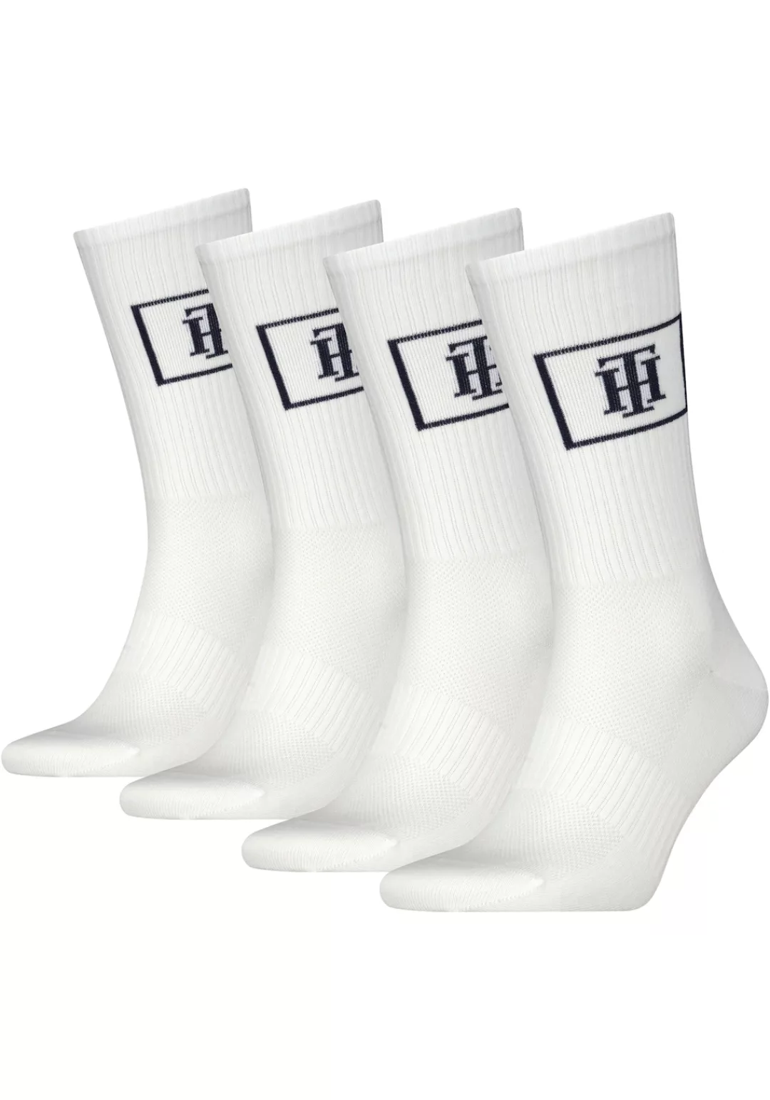 Tommy Hilfiger Sportsocken "CREW SOCK MONOGRAM LOCKER ROOM", (4 Paar), mit günstig online kaufen