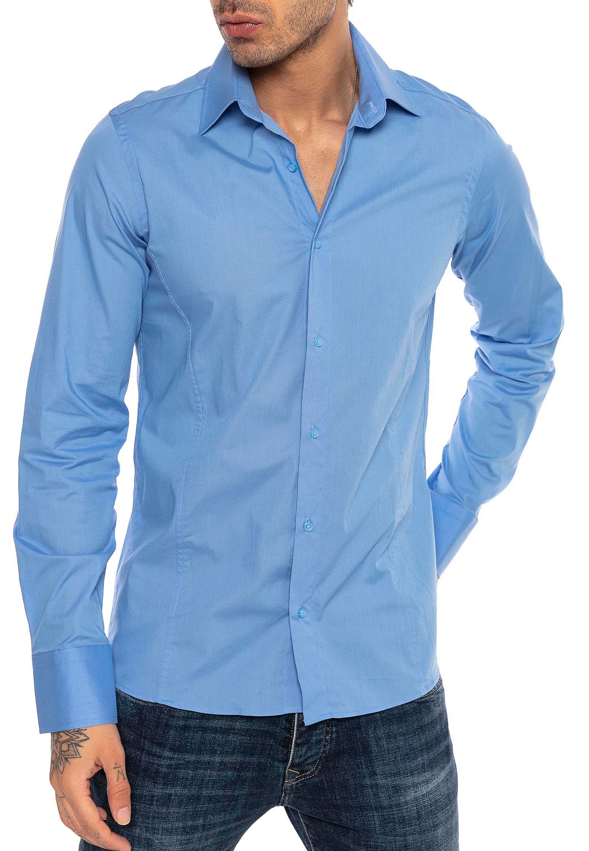 RedBridge Langarmhemd in Slim Fit – günstig online kaufen