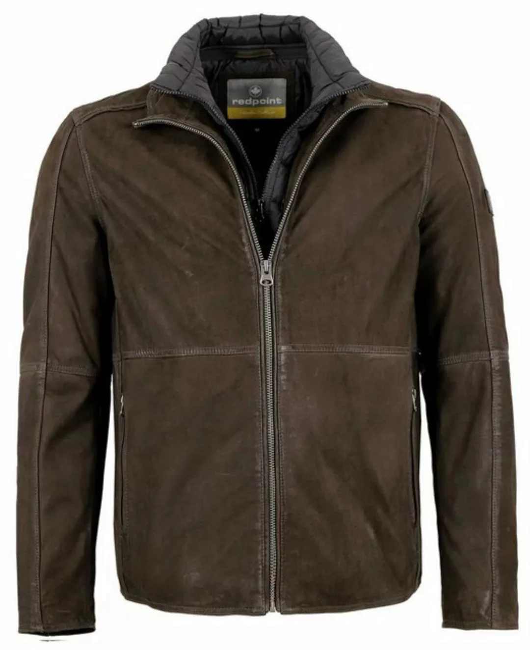 Redpoint Lederjacke Redpoint - Herren Lederjacke Rindnubuk dunkelbraun günstig online kaufen