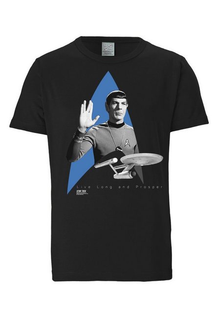 LOGOSHIRT T-Shirt Star Trek - Spock, Logo, USS Enterprise mit lizenziertem günstig online kaufen