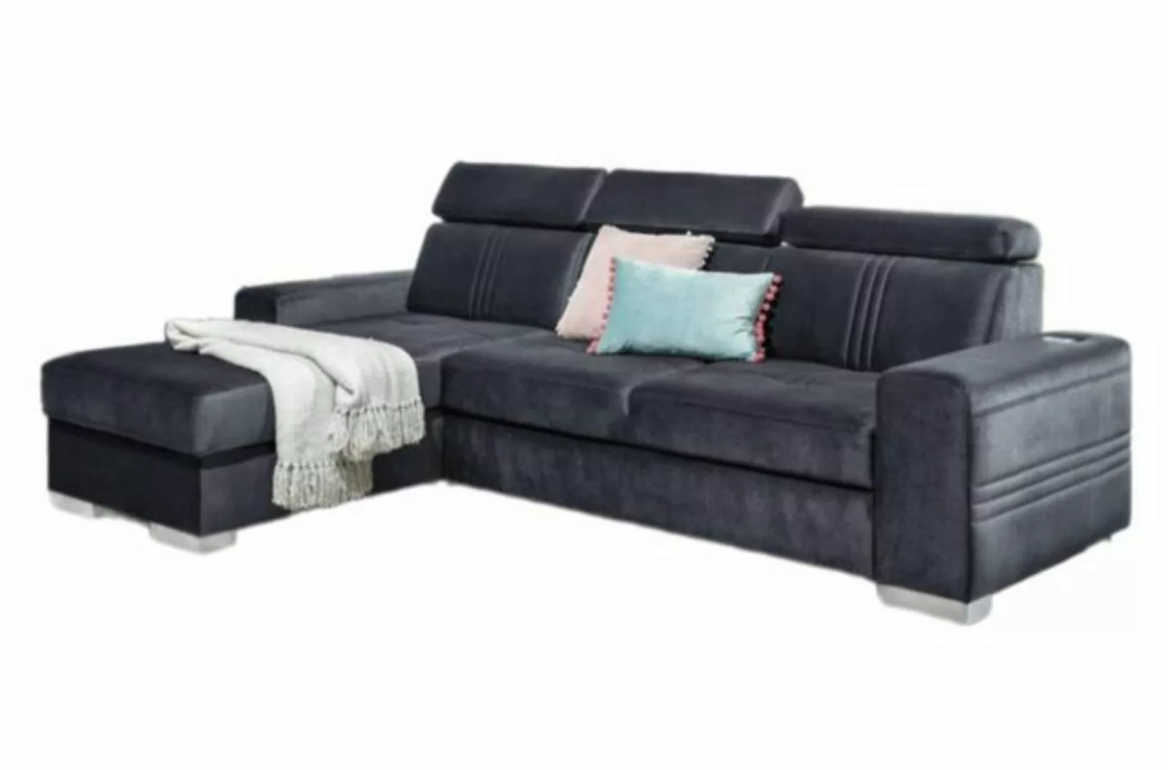 Luxusbetten24 Schlafsofa Designer Sofa Leandro Mini, mit USB, Schlaf- und K günstig online kaufen