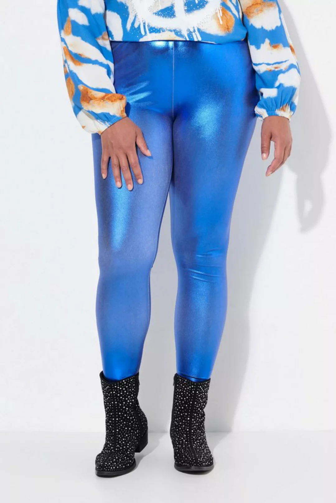 Angel of Style Lederimitathose Leggings Tight Fit Metaillic-Optik günstig online kaufen