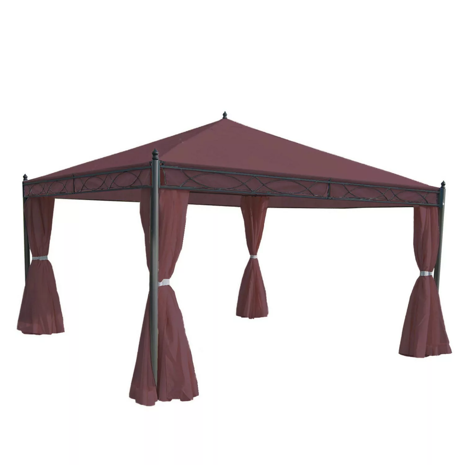 MCW Pergola Calpe Rot-Braun 4x4m günstig online kaufen