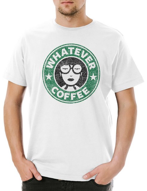 Urban Backwoods Print-Shirt Daria Whatever Coffee Herren T-Shirt Sitcom TV günstig online kaufen