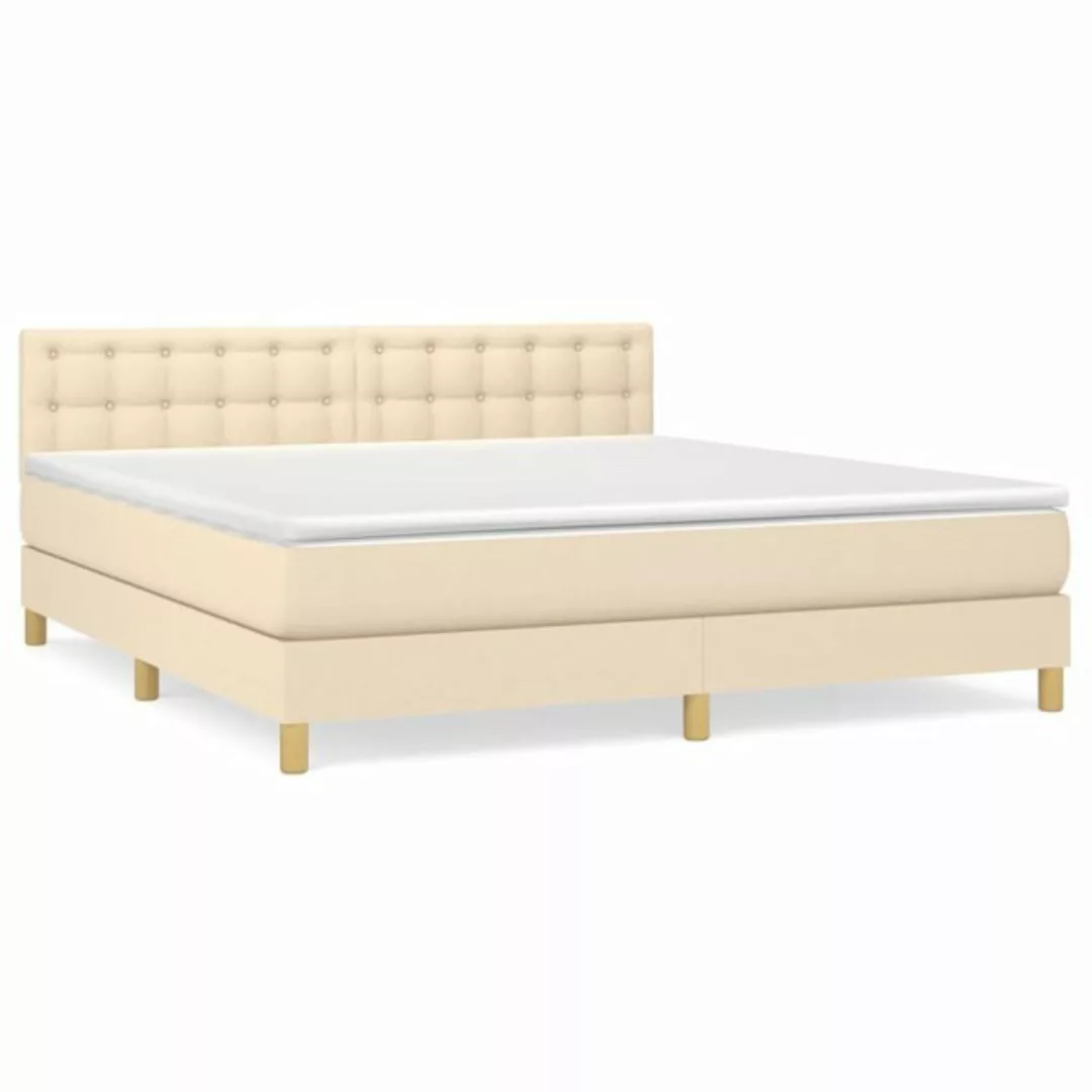 vidaXL Boxspringbett Bett Boxspringbett mit Matratze und LED Stoff (180 x 2 günstig online kaufen